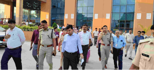 केंद्रीय स्वास्थ्य मंत्री जेपी नड्डा के एसकेएमसीएच आगमन की तैयारी का जिलाधिकारी ने लिया जायजा 